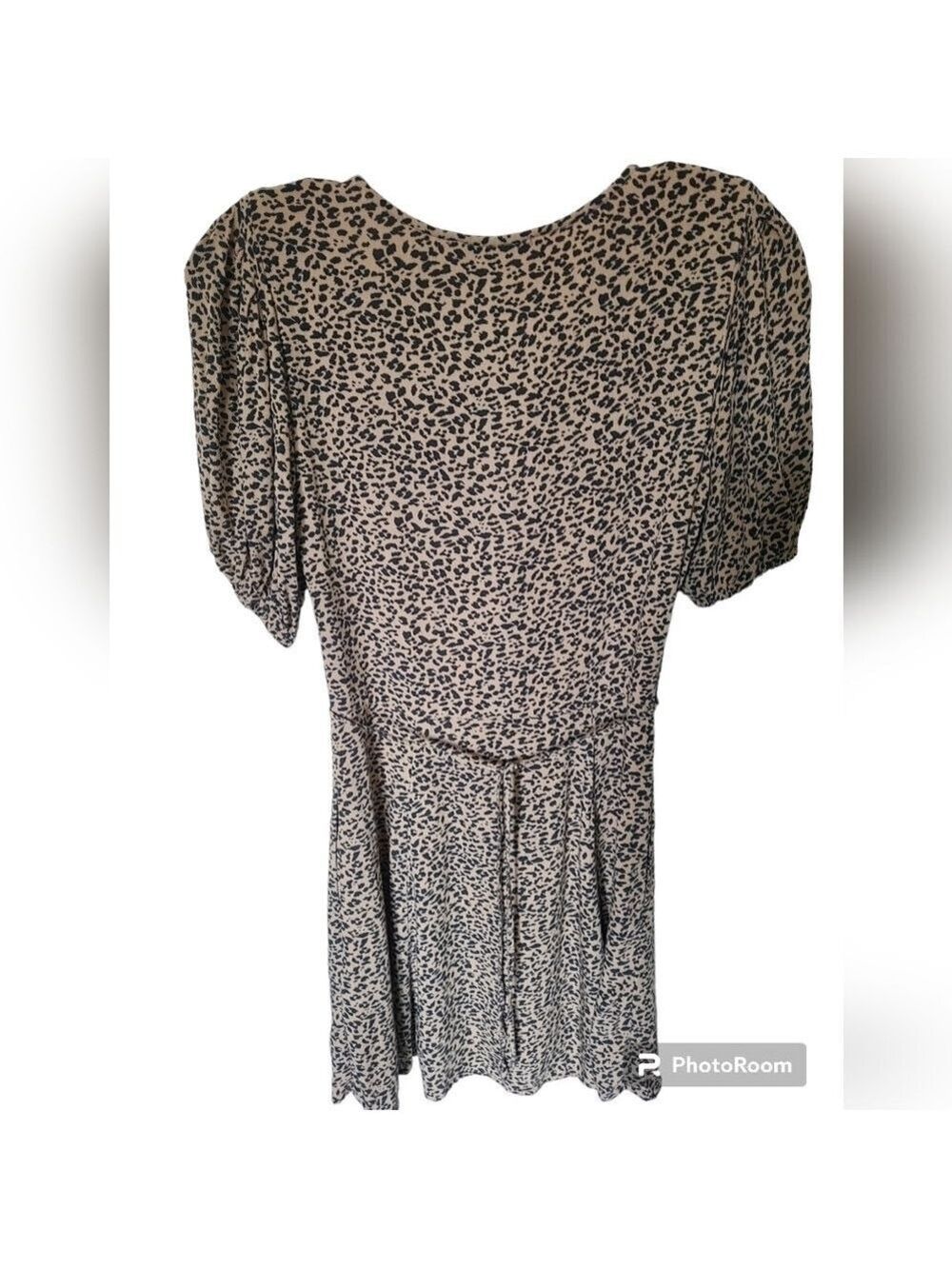 ABERCROMBIE AND FITCH Cheetah Print Short Sleeve Mini Dress Size XS - Picture 3 of 10